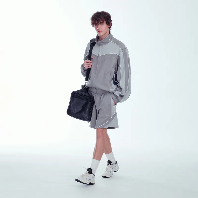 C2H4 Casual Shorts Men Gray-4