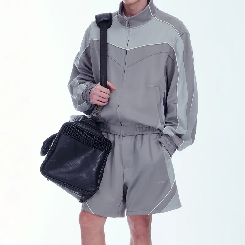 C2H4 Casual Shorts Men Gray-6