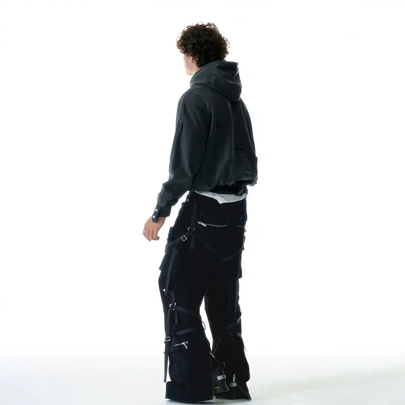 C2H4 Cargo Pants Men Black-2