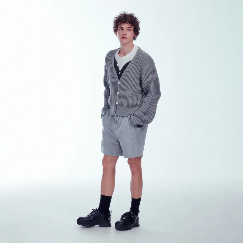 C2H4 Mélange effect Cotton Track Shorts-8