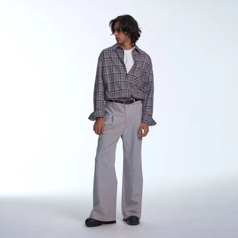 C2H4 Shirts Men Plaid-5