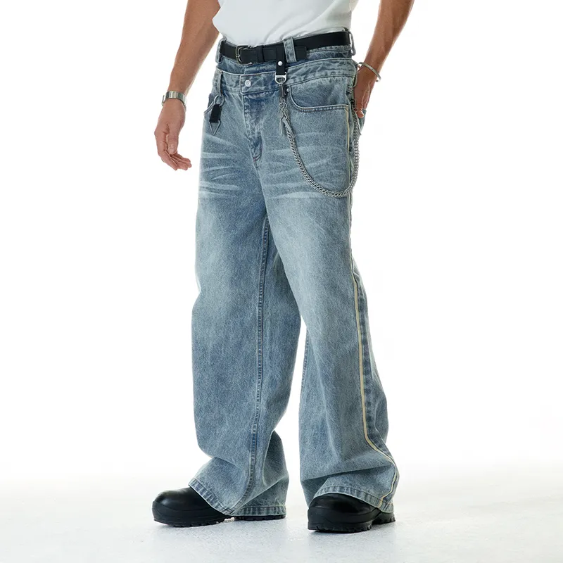C2H4 Jeans Unisex Blue-3