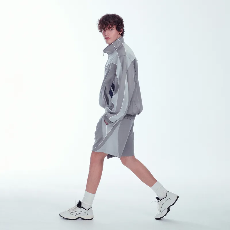 C2H4 Casual Shorts Men Gray-5
