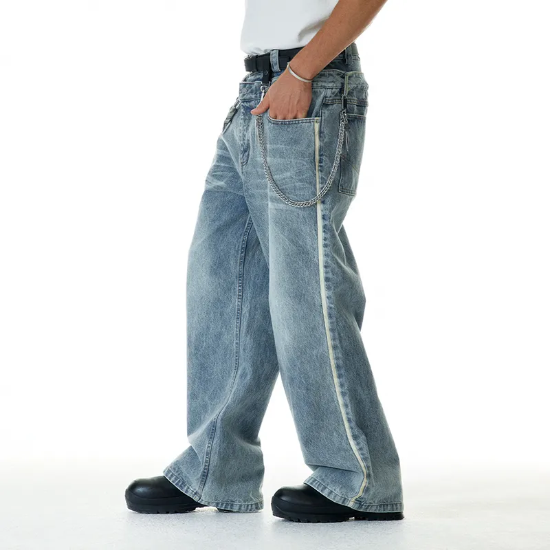 C2H4 Jeans Unisex Blue-5
