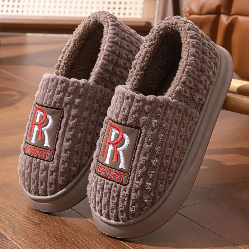 Shangheng Cotton Slipper For Spring And Fall Winter Fleece Home Use, Slippers & Home Slippers-7
