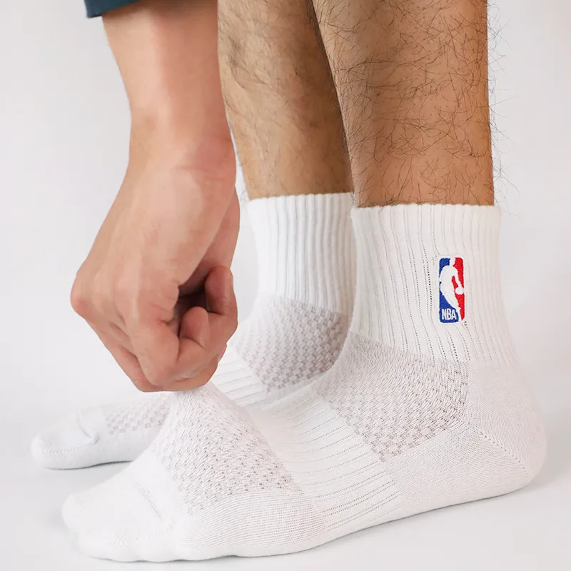 NBA Basketball Socks Unisex 5 Pack White-5