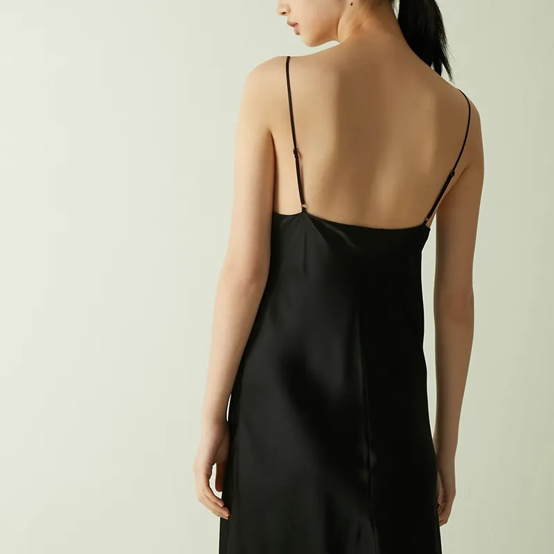 Sangluo Nightgown Women's Black-2