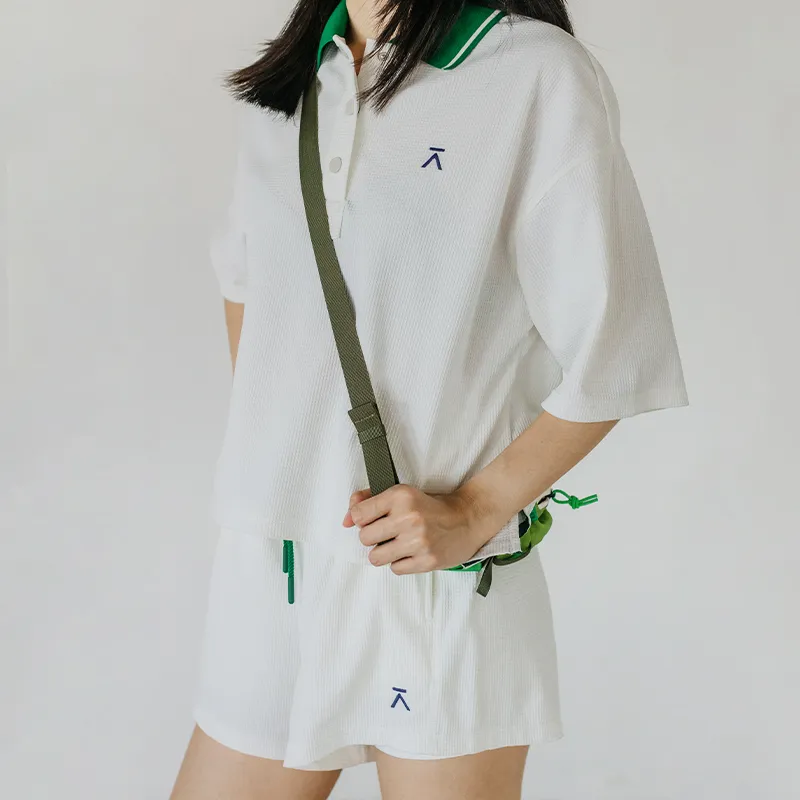 ACMEITEM Polo Shirt Women's White-2
