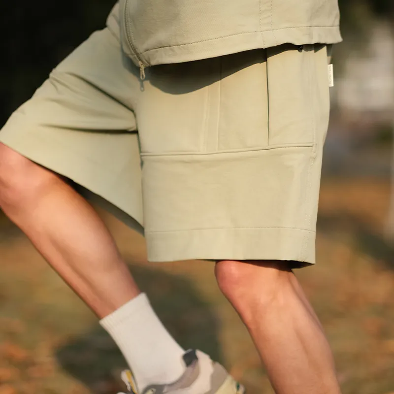 ACMEITEM Casual Shorts Unisex Pine Green-3