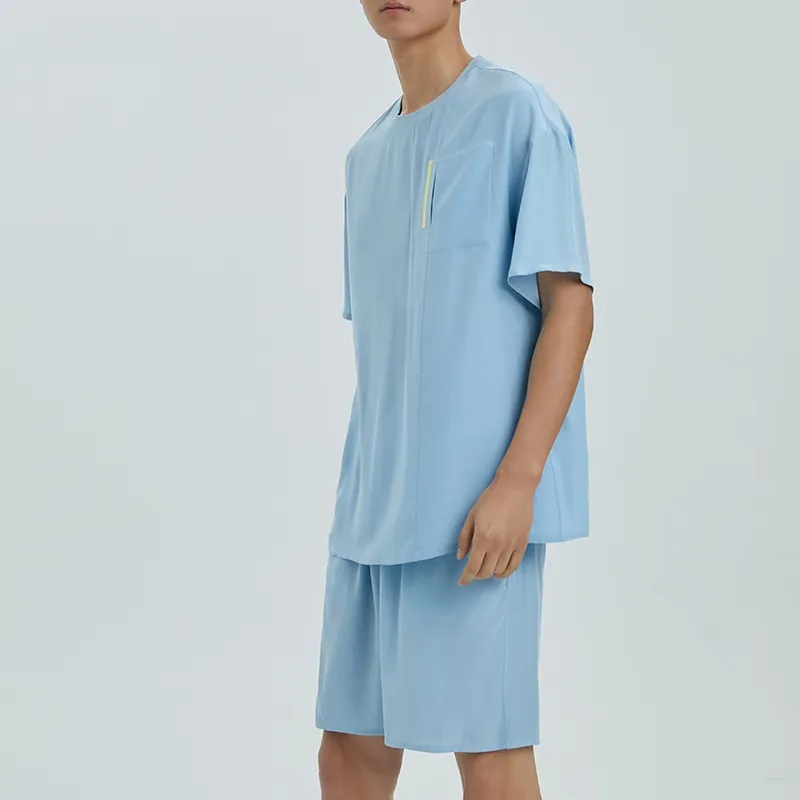 Sangluo Pajama Set Men's Breeze Blue-1