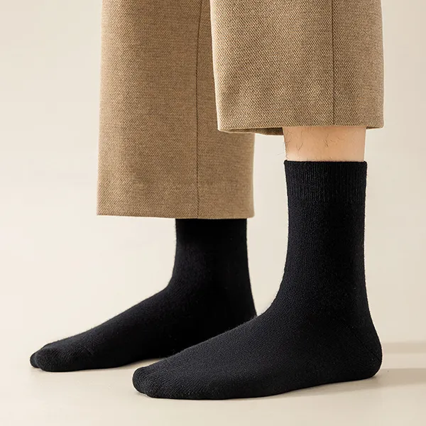 H YXIANG Mid Calf Socks Men's 3 Pack-7