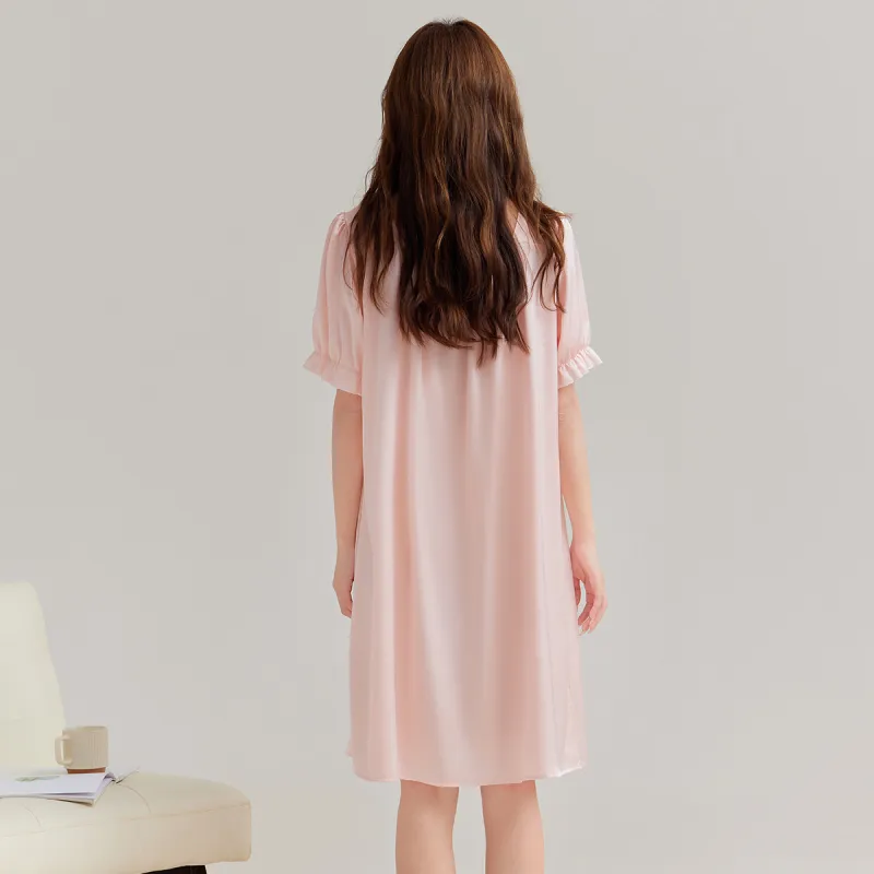 H YXIANG Nightgown Women's Pale Dogwood-5