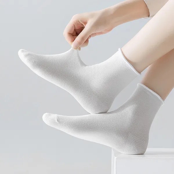 H YXIANG Mid Calf Socks Women's 6 Pack-2