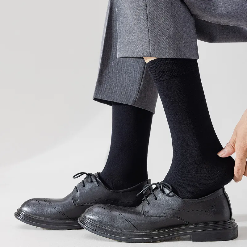 H YXIANG Knee High Socks Men's 5 Pack-5