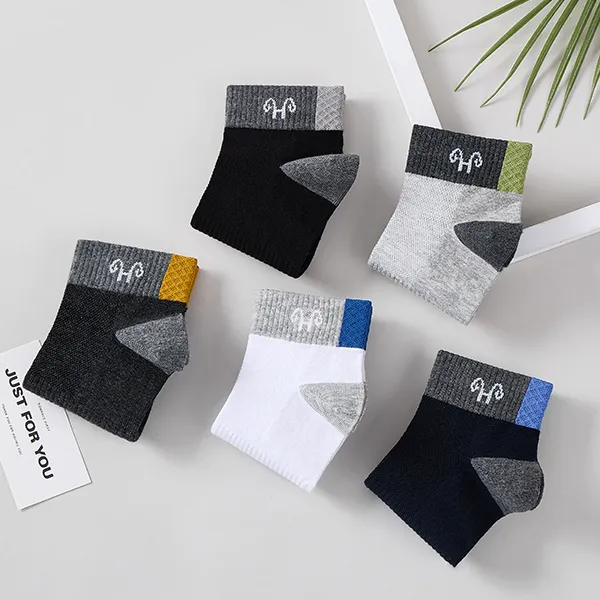 H YXIANG Ankle Socks Men's 5 Pack-4