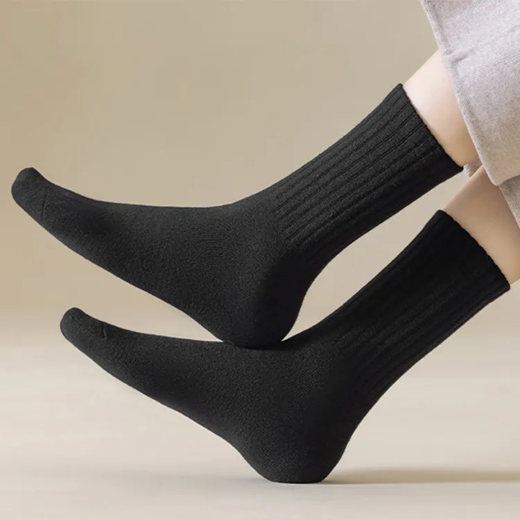 H YXIANG Mid Calf Socks Women's 4 Pack-22