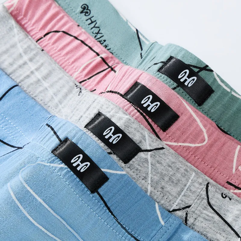 H YXIANG Square cut Underwear Men's 4 Pack-4