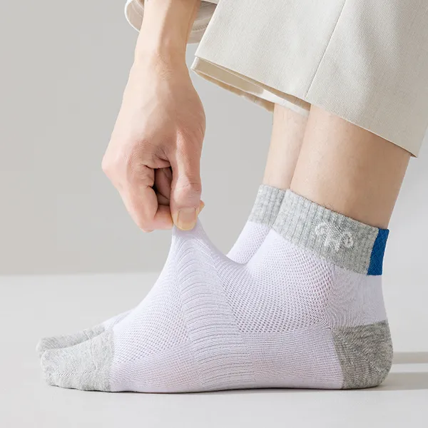 H YXIANG Ankle Socks Men's 5 Pack-5