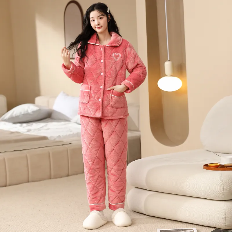H YXIANG Pajama Set Women's Watermelon Red-4