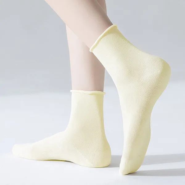 H YXIANG Mid Calf Socks Women's 6 Pack-1