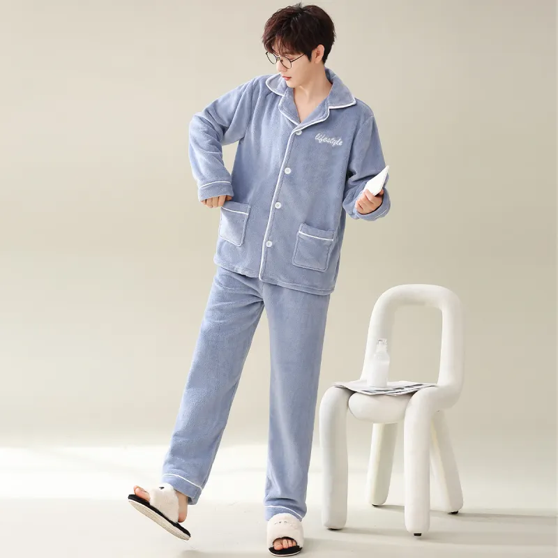 H YXIANG Men Pajama Sets-3