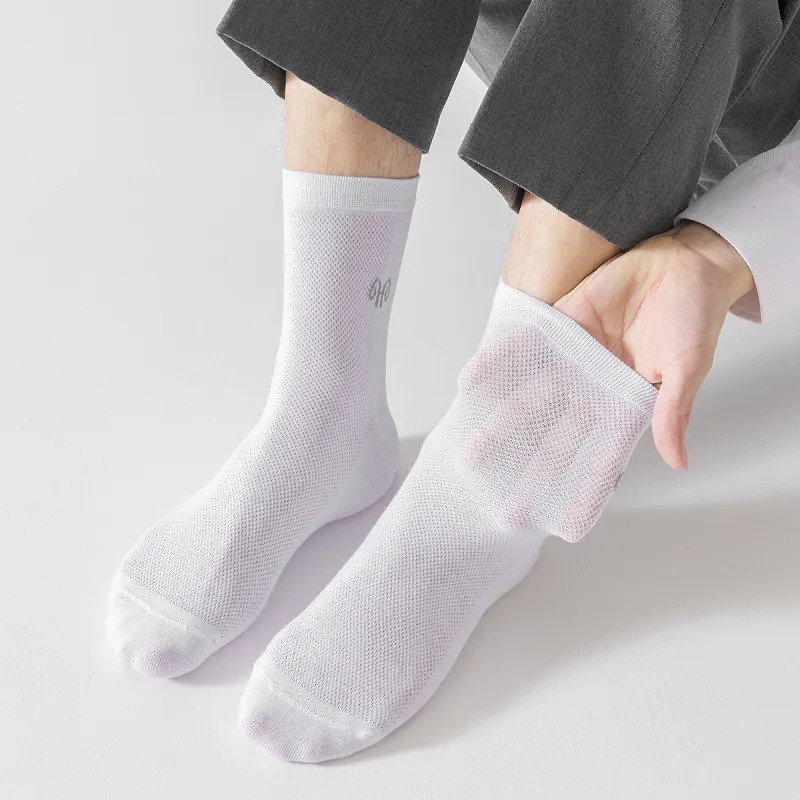 H YXIANG Mid Calf Socks Men's 6 Pack-2