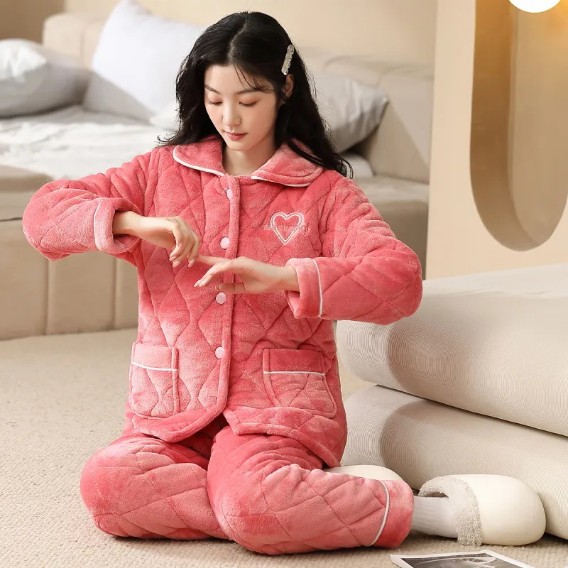 H YXIANG Pajama Set Women's Watermelon Red-2