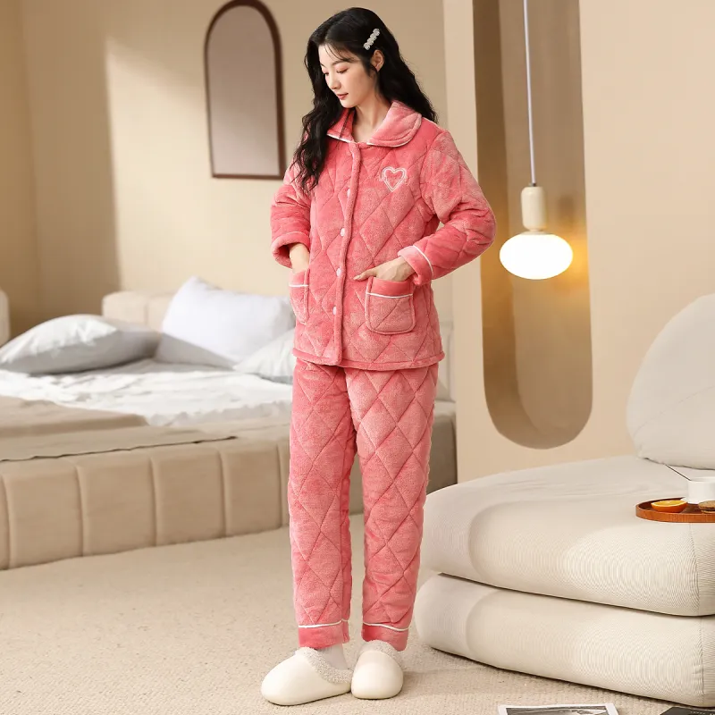 H YXIANG Pajama Set Women's Watermelon Red-3
