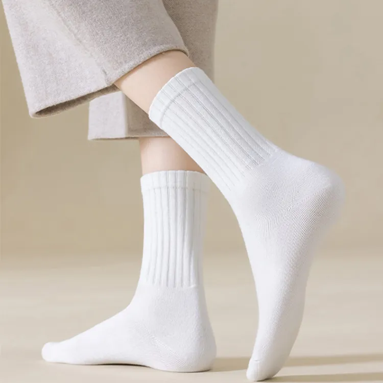 H YXIANG Mid Calf Socks Women's 4 Pack-2