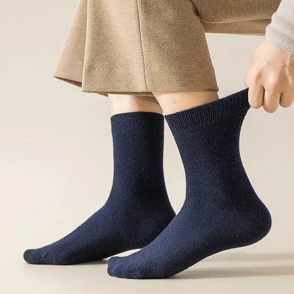 H YXIANG Mid Calf Socks Men's 3 Pack-1