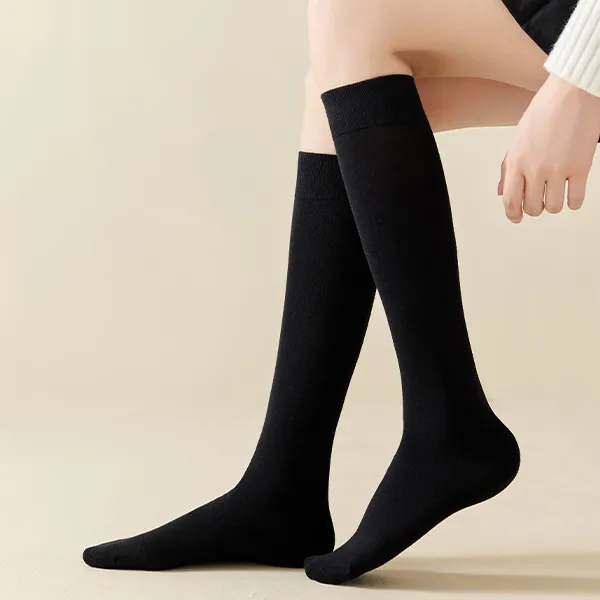 H YXIANG Knee High Socks Women's 2 Pack-5