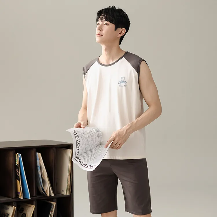 Disney Tank Tops Men White-2