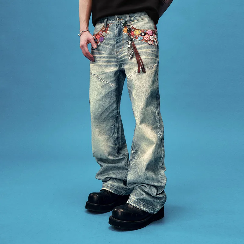YADcrew Jeans Unisex Blue-2