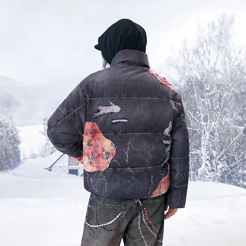 YADcrew Down Jacket Unisex Black-3