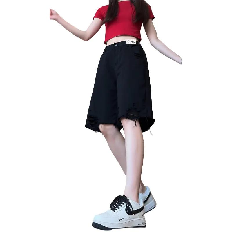 SNOW FLYING Denim Shorts Women's-5