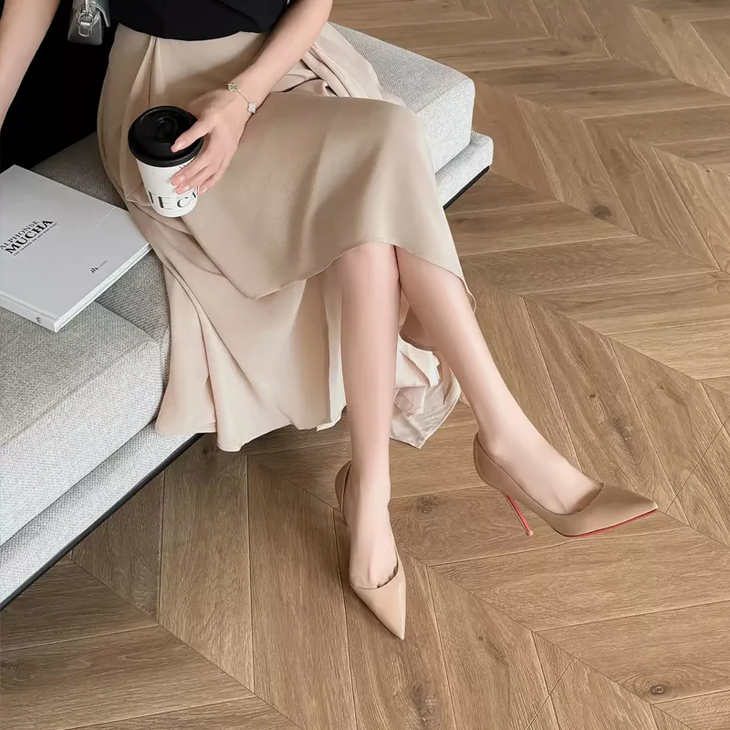 LINNEIYA Slim Heel High Heels Women's-4