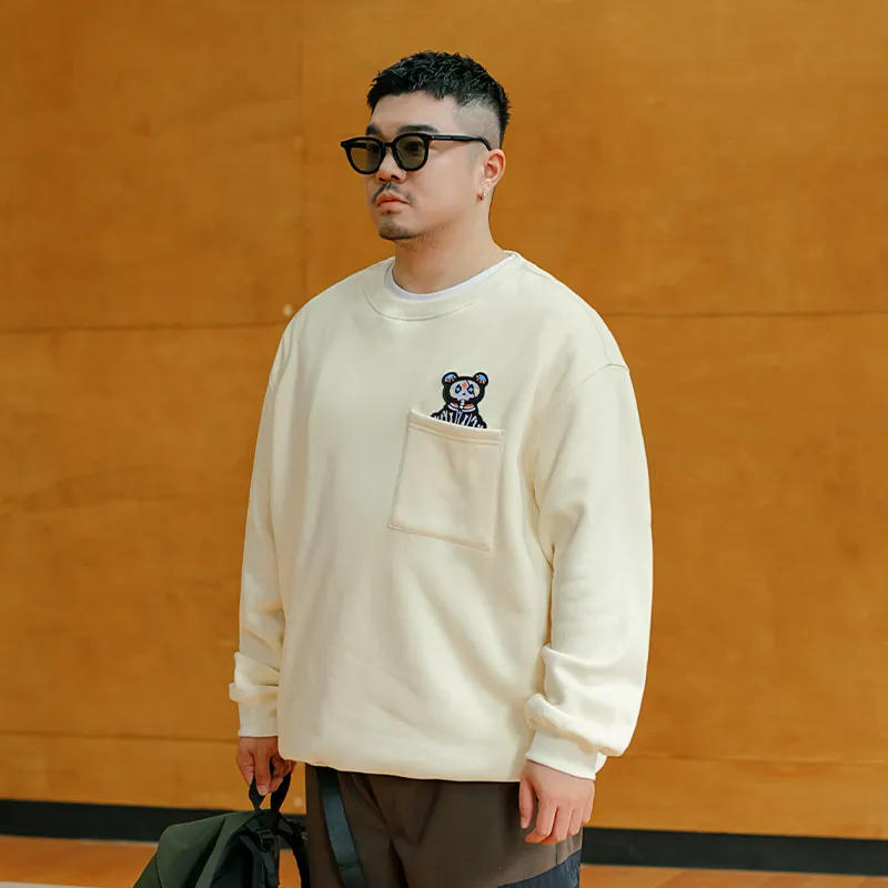 WAYNEXZAVIER Sweatshirts Men Apricot-3