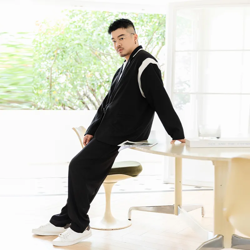 WAYNEXZAVIER Business Suit Men's Black-6