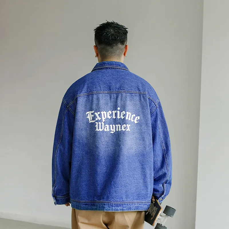 WAYNEXZAVIER Denim Jackets Men Blue-2