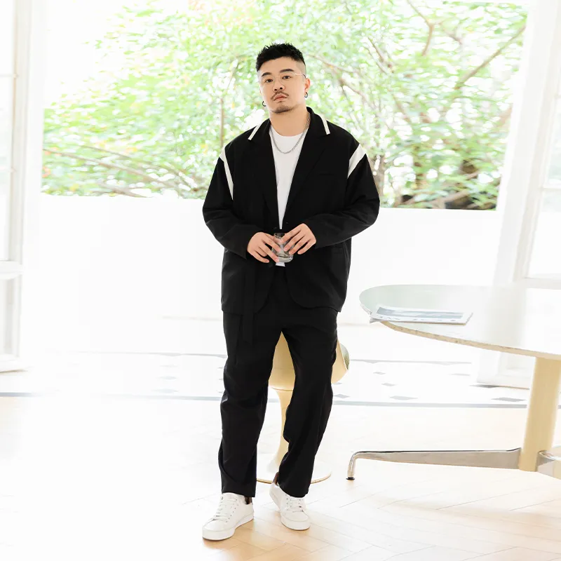 WAYNEXZAVIER Business Suit Men's Black-5