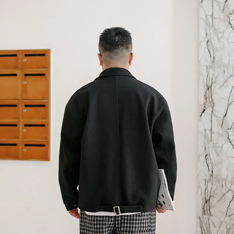 WAYNEXZAVIER Jackets & Coats Men's Black-4