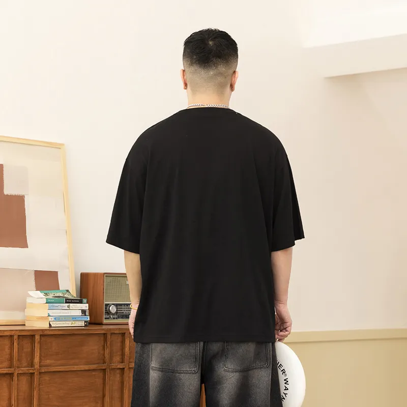 WAYNEXZAVIER T Shirts Men Black-2