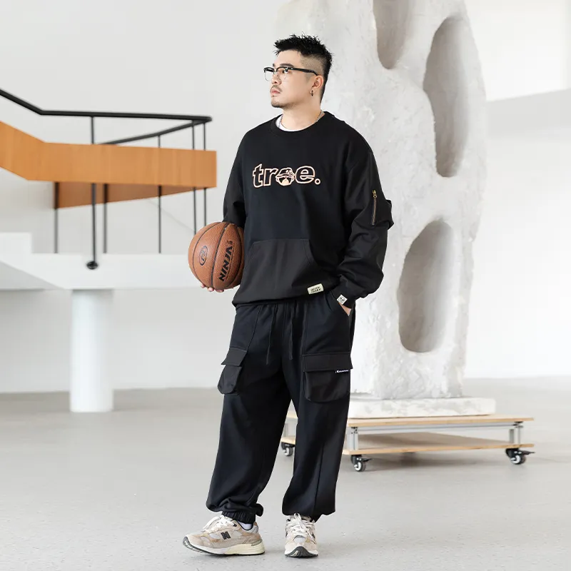 WAYNEXZAVIER Cargo Pants Men Black-6