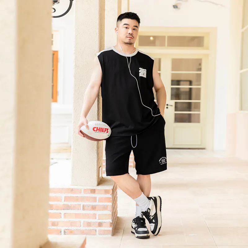 WAYNEXZAVIER Tank Tops Men Black-6