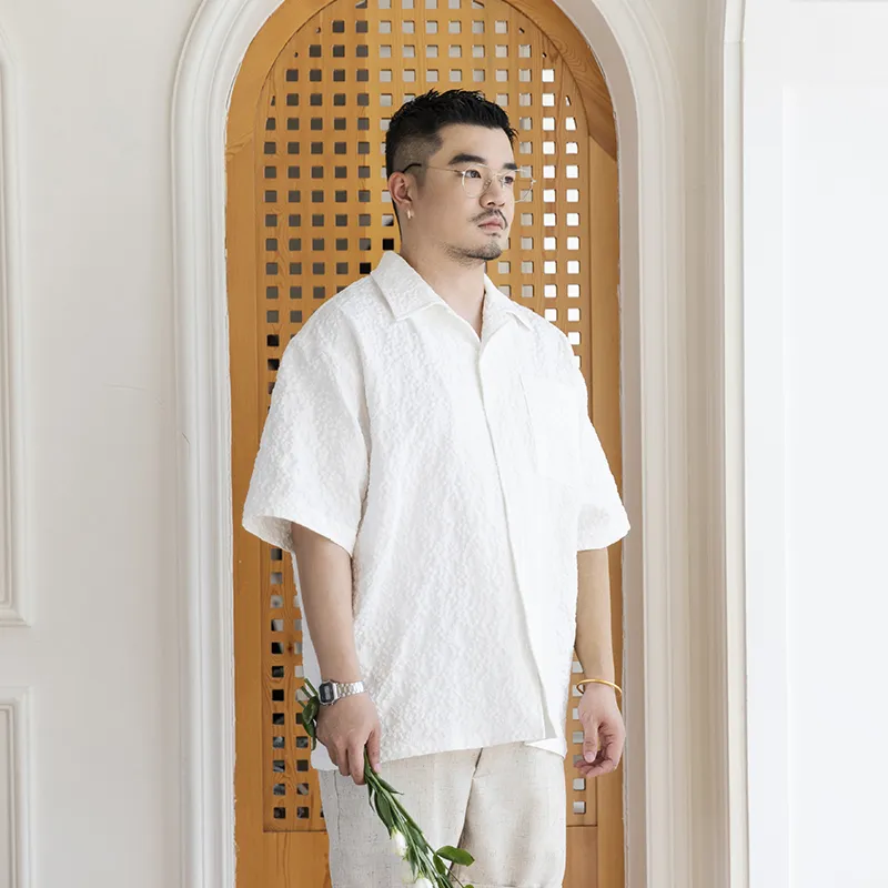 WAYNEXZAVIER Shirts Men White-3