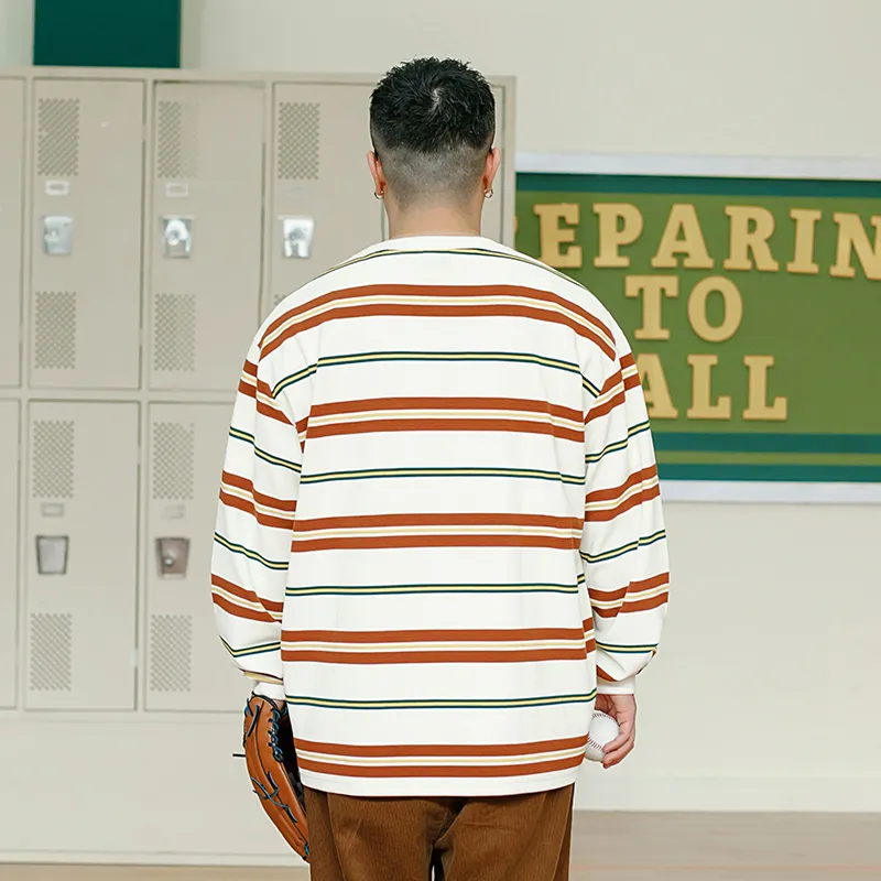 WAYNEXZAVIER Sweatshirts Men Apricot-2