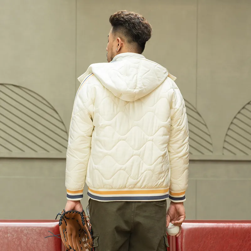 WAYNEXZAVIER Puffer Jackets Men White-4