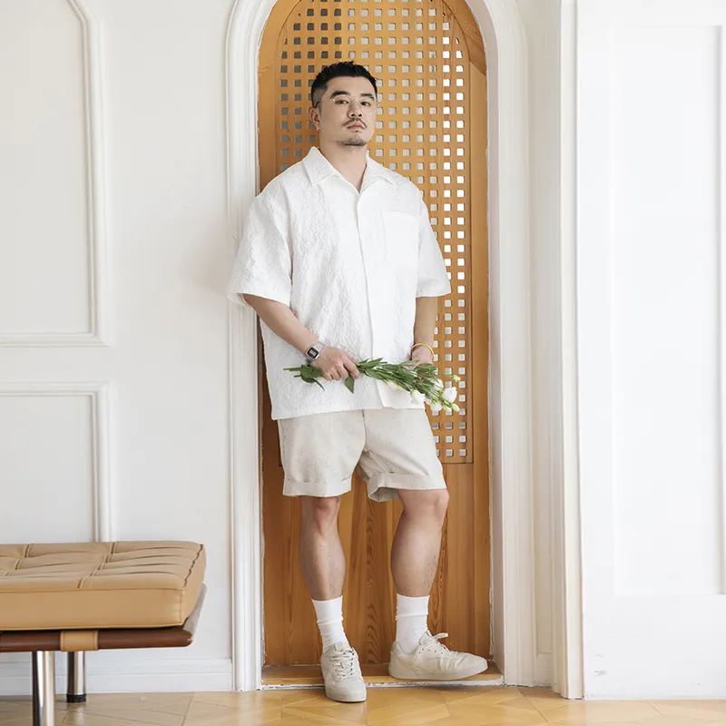 WAYNEXZAVIER Shirts Men White-4
