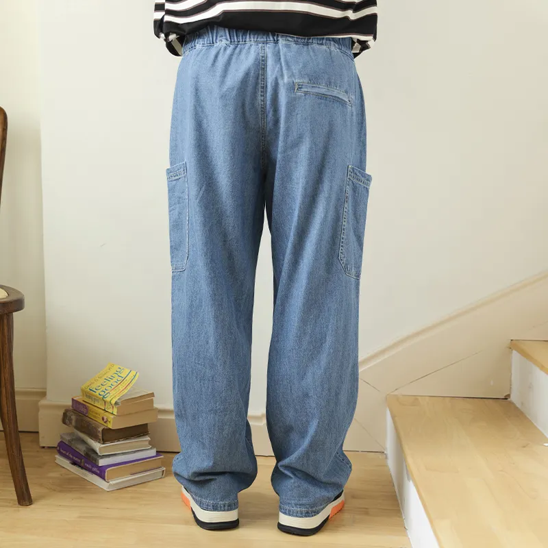WAYNEXZAVIER Jeans Men Denim Blue-4