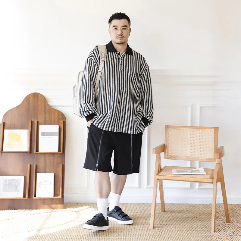 WAYNEXZAVIER Sweatshirts Men Black Apricot-5